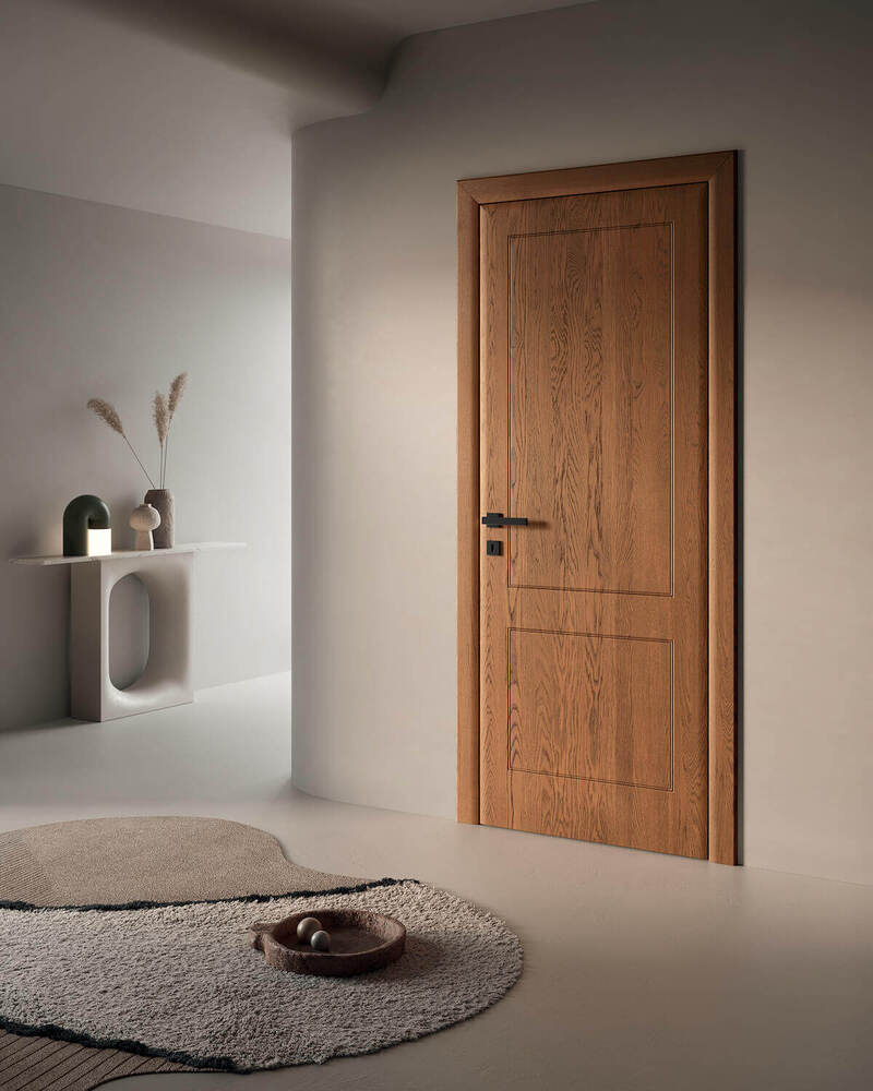 Porta Garofoli collezione IO, modello Bionda 2B, Rovere teak 